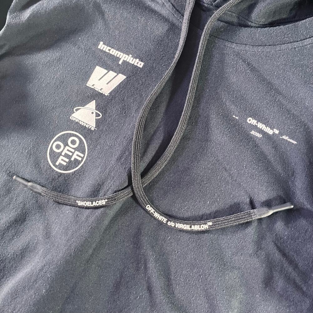 Off-White Mariana De Silva Incompiuto Virgil Layered designer Hoodie men’s large